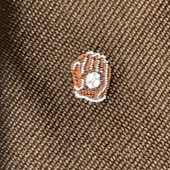 RETRO VINTAGE 70’s EMBROIDERED BASEBALL MAJOR LEAGUE NECKTIE - Picture 3 of 11